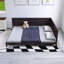 Lit double 80 po x 58 po en bois blanc-106736545