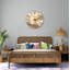 Horloge murale en verre trempé, conception abstraite de grès, horloge moderne, art mural beige, horloge silencieuse, décoration intérieure, horloge de bureau, cadeau unique-541731888-541731889