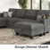 Repose-pieds de rangement polyvalent en chenille pour canapé modulaire modulaire ou comme siège simple ou table basse