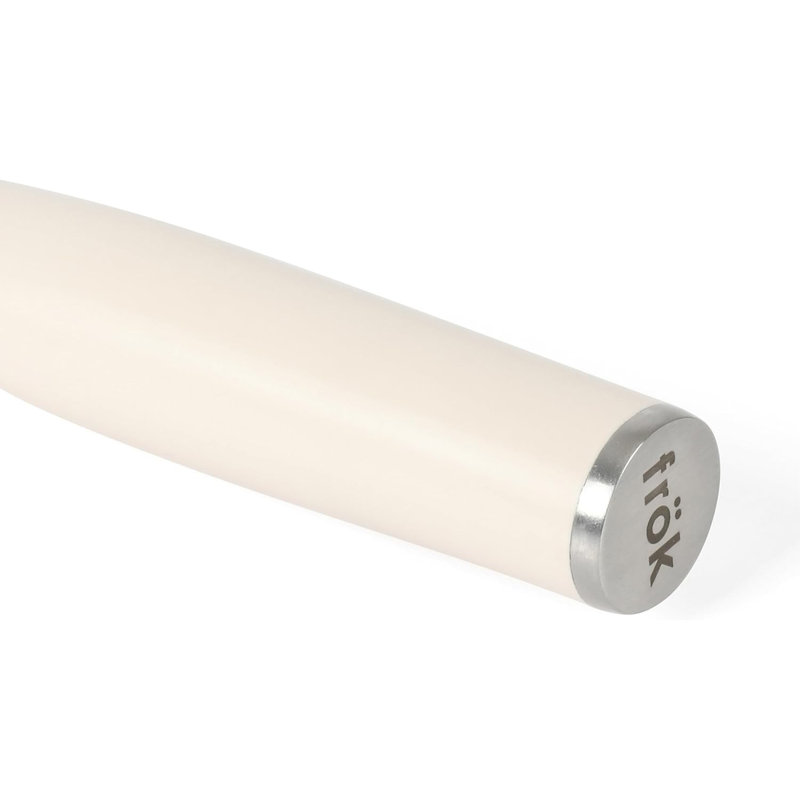 Ensemble de couverts 6 pièces avec support en bois blanc frok, Blanc