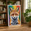 Fox And Rainbow Modern - Print-136813657-136813655