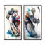 «Hockey Gardien», 2 pièces sur toile-60341742-60341749
