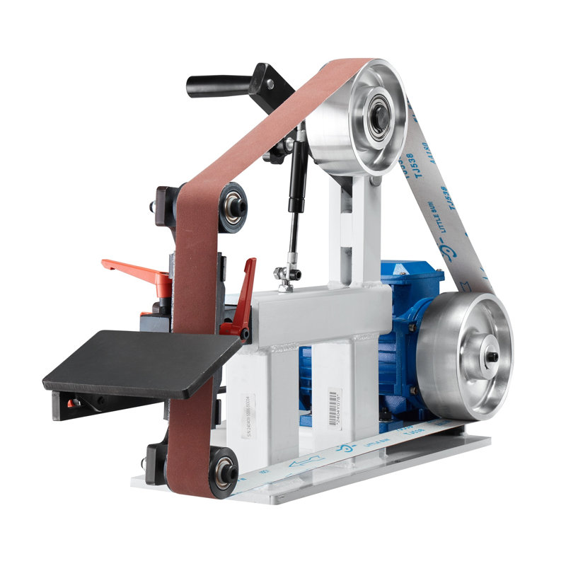 Ponceuse à bande à vitesse variable 2HP avec VFD, machine de polissage professionnelle de 72 po x 2 po pour la fabrication de couteaux et le travail des métaux