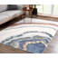 Tapis blanc / bleu / brun Amid-133483291
