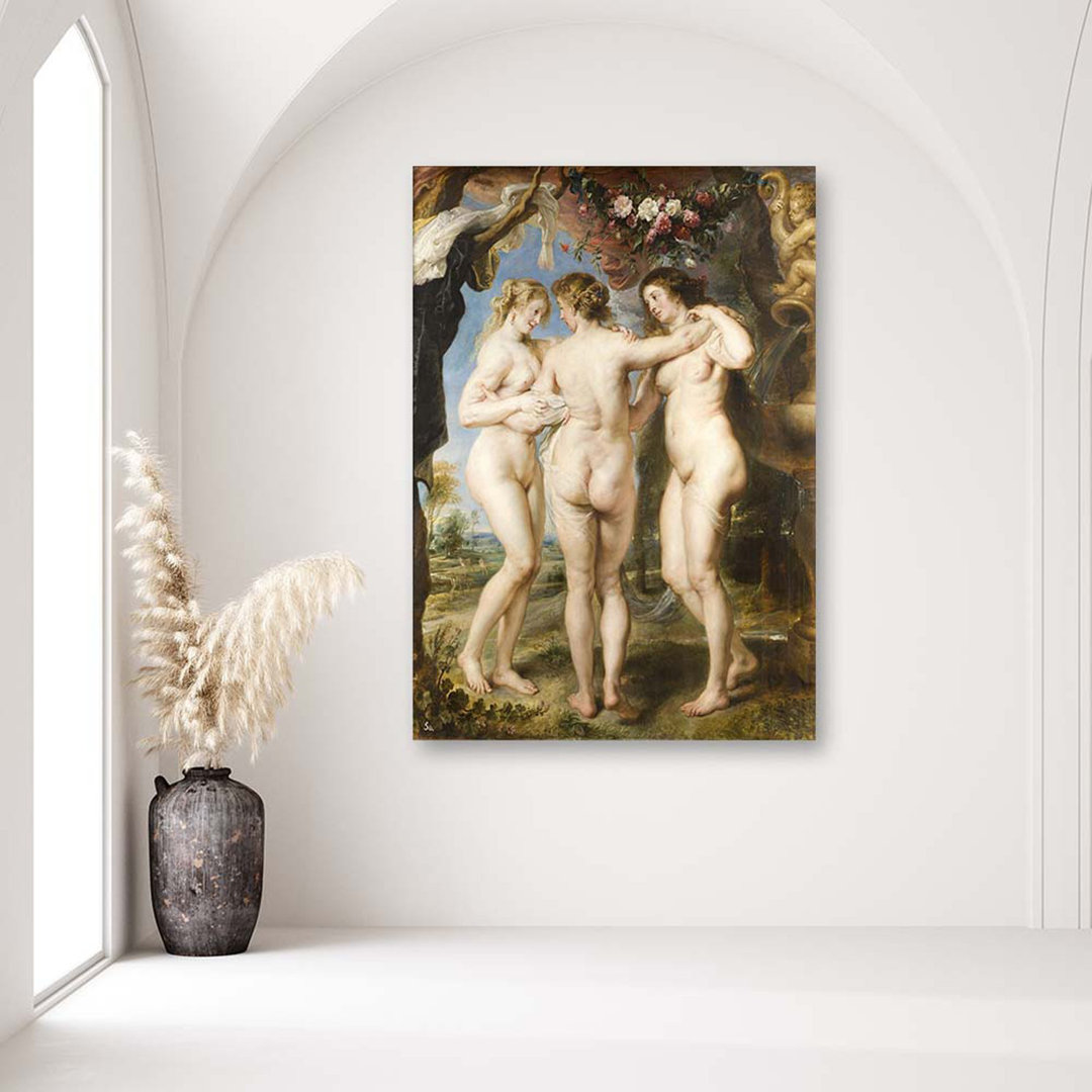 Leinwandbild - Grafikdruck „The Three Graces” von Peter Paul Rubens