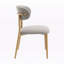 Chaise d'appoint Field Grey Boucle & Natural Finish (lot de 2)