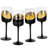 Bertila 14 oz. Modern Wine Goblet Glasses Set