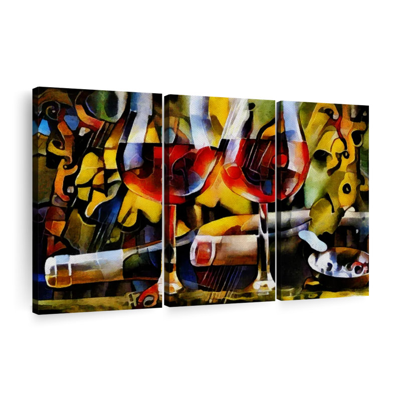 Vin, reproduction d'art sur toile, H 36 po x l 57 po x P 1,25 po