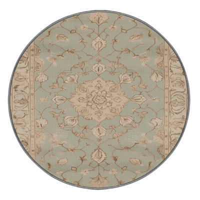 Machine Washable Tabriz Gray Area Rug