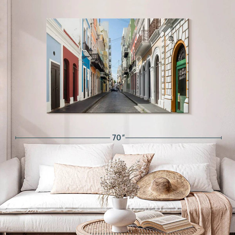 Ravi San Juan Street Scene, 32" H x 48" W