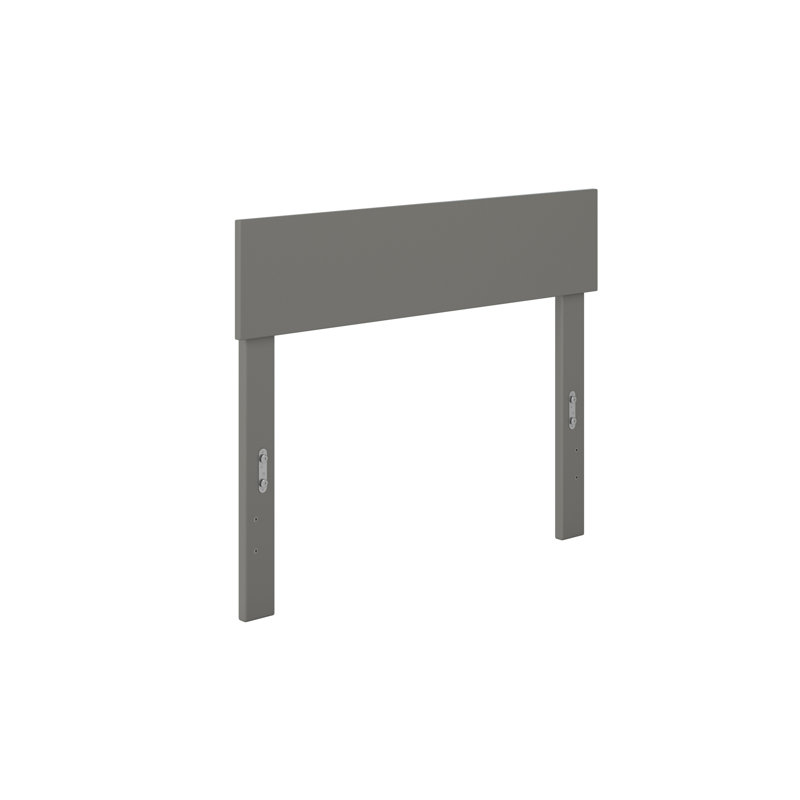 Farrah Solid Wood Headboard, Gray, Twin