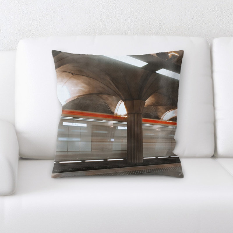 Train Experience Throw Pillow
