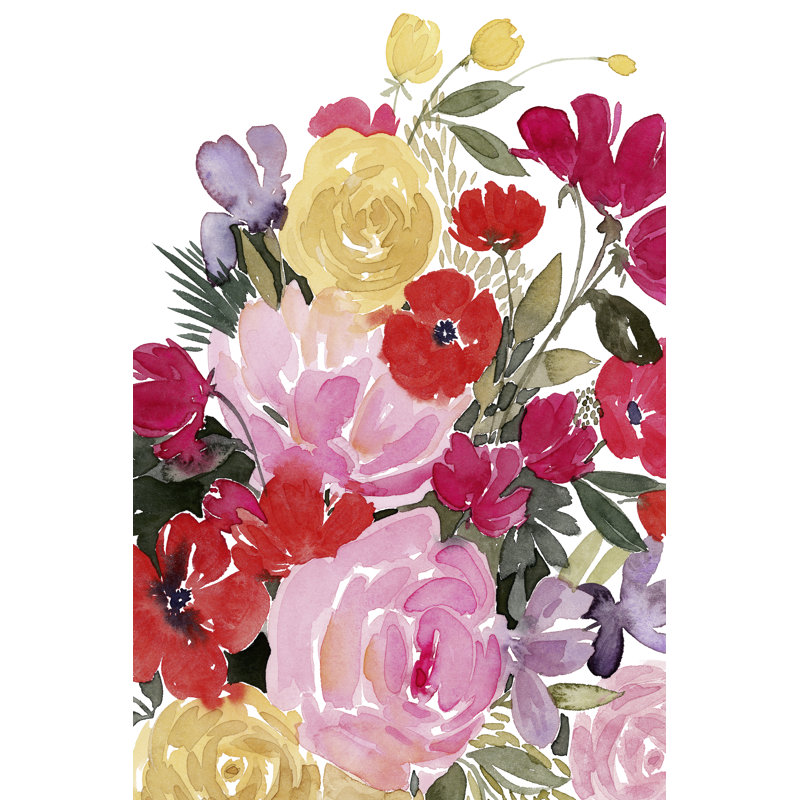 Rainy Day Bouquet I by Grace Popp - Painting Print, 30cm H x 20cm W, Wrapped Canvas