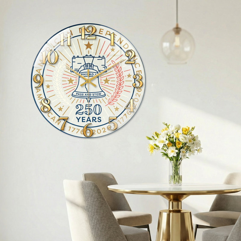 "American Independence USA 250th Anniversary Merchandise", 40 x 40 cm (15,7 x 15,7 pouces)