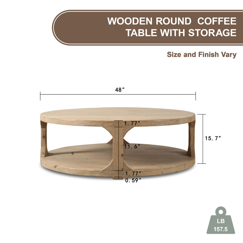 Solid Wood Coffee Table