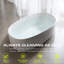 Baignoire de trempage autoportante 47 po x 25,6 po