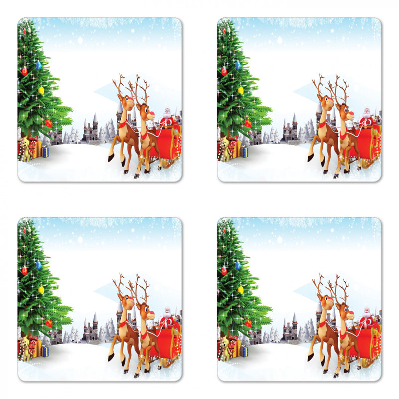 Square 4 Piece Coaster Set