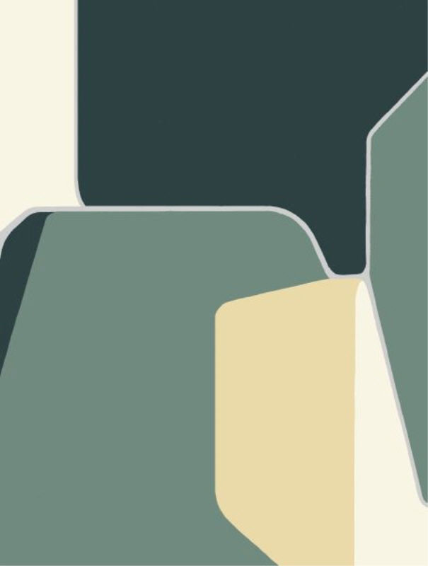 «Monorail I» par Sara Brown - impression, Couche de verre, H 40 po x l 30 po x P 1,5 po