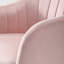 Chaise de bureau rembourrée en velours Farrah-101215815