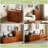 Modular TV Stand - 22.8”W Single Wooden Media Console with Drawer, Stackable Entertainment Center Cabinet, Modern Storage Unit（one piece), Brown-1753157961