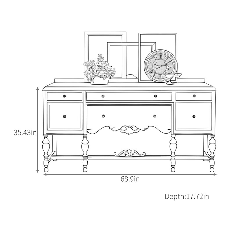 Yellow High-End Sideboard