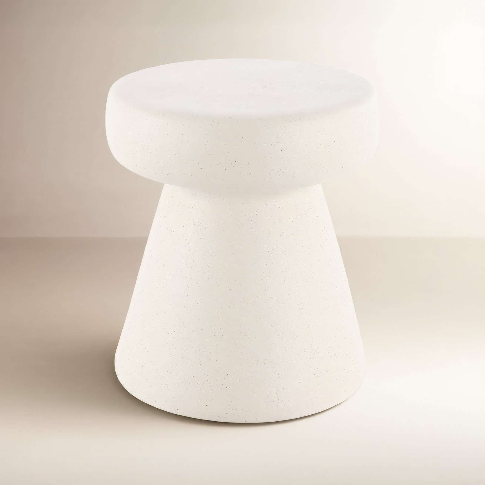 Simmons End Table, Speckled White