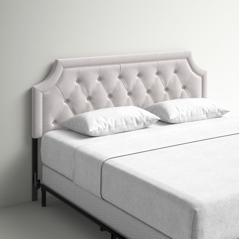 Tête de lit moderne et contemporaine Amery, Beige-gris, Très grand