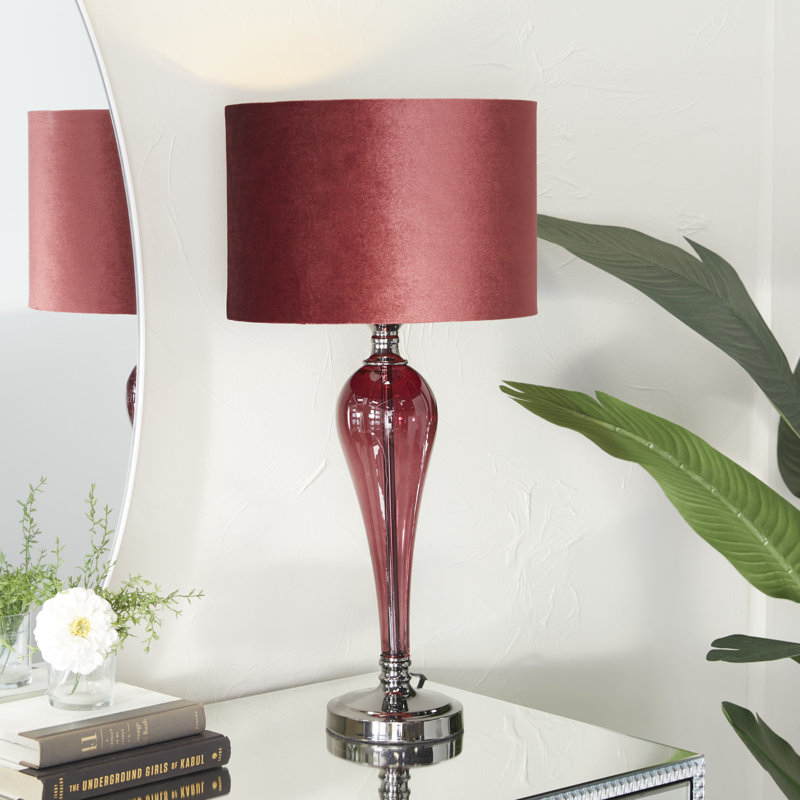 Lampe de table en velours Glam