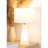 21“H Alabaster Table Lamp with night light