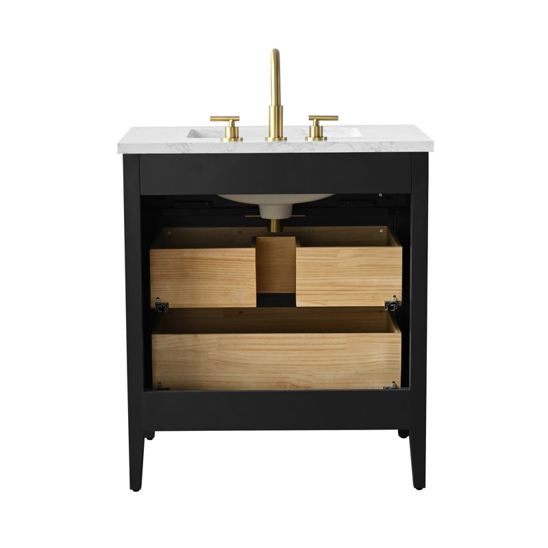 Emma 30" W Single Vanity, Black