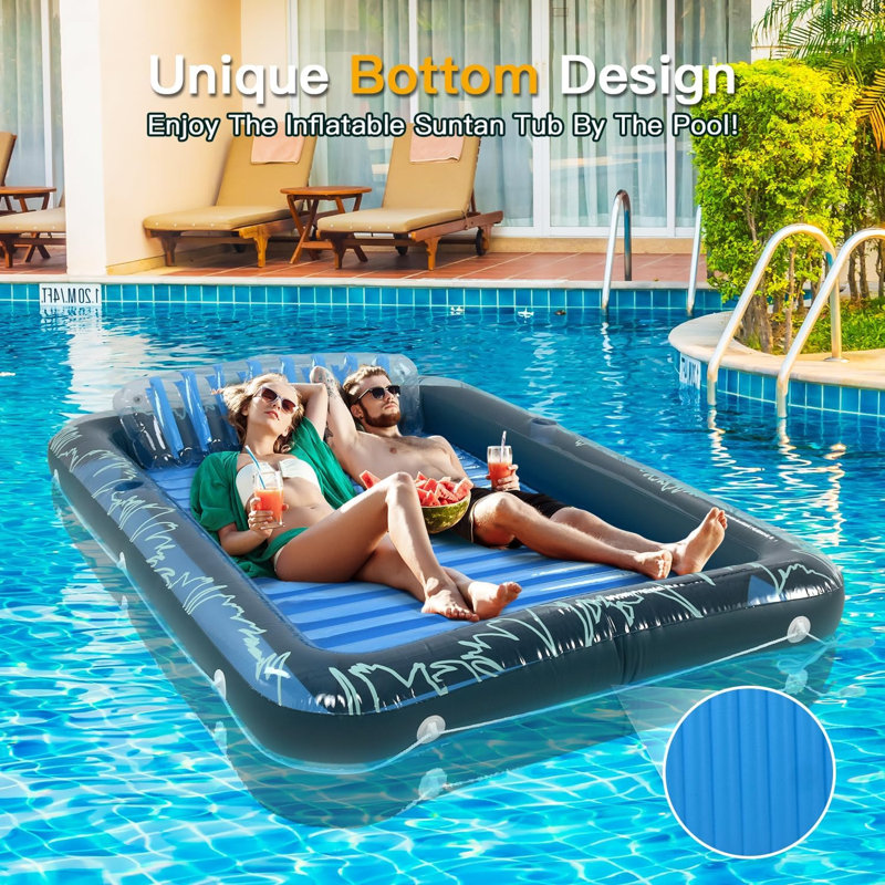 Bassin de bronzage bleu transparent Sunrio