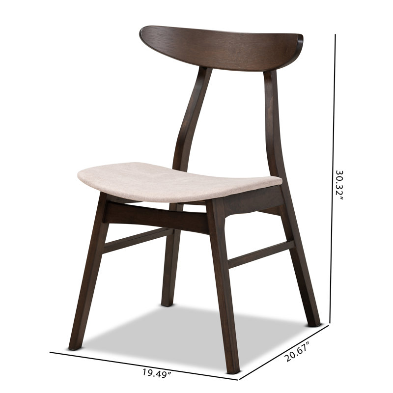 Chikamara 17.91'' H Upholstered Side Chair, Beige