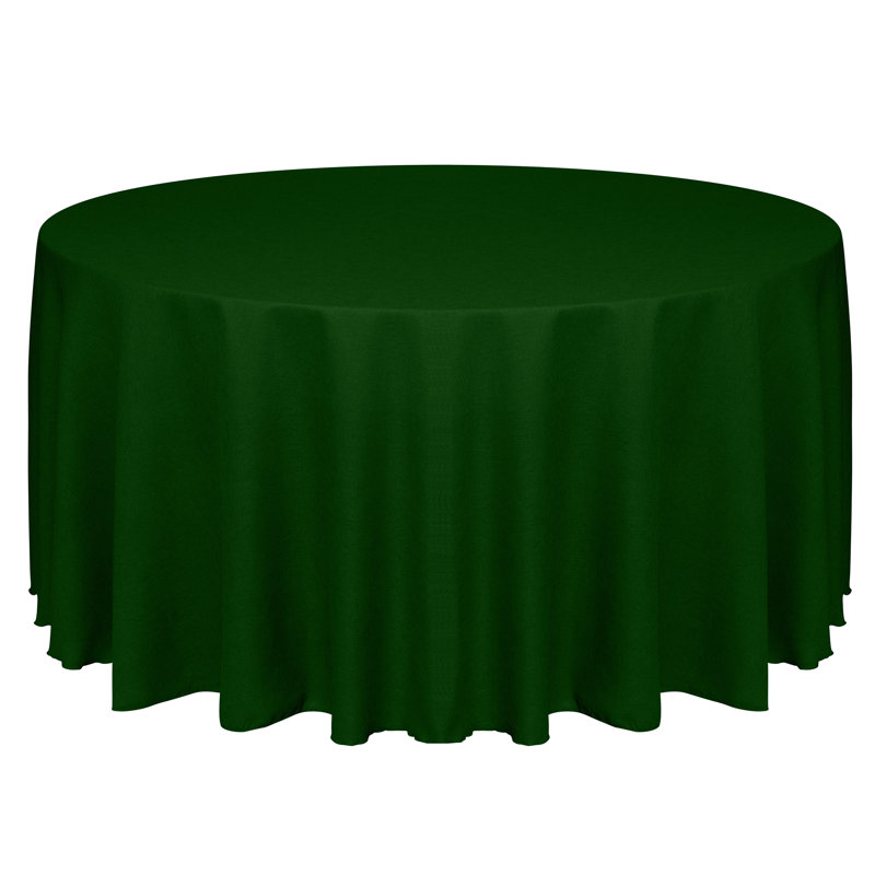 Ultimate Textile Round Tablecloth, 120" Round, Hunter, 3