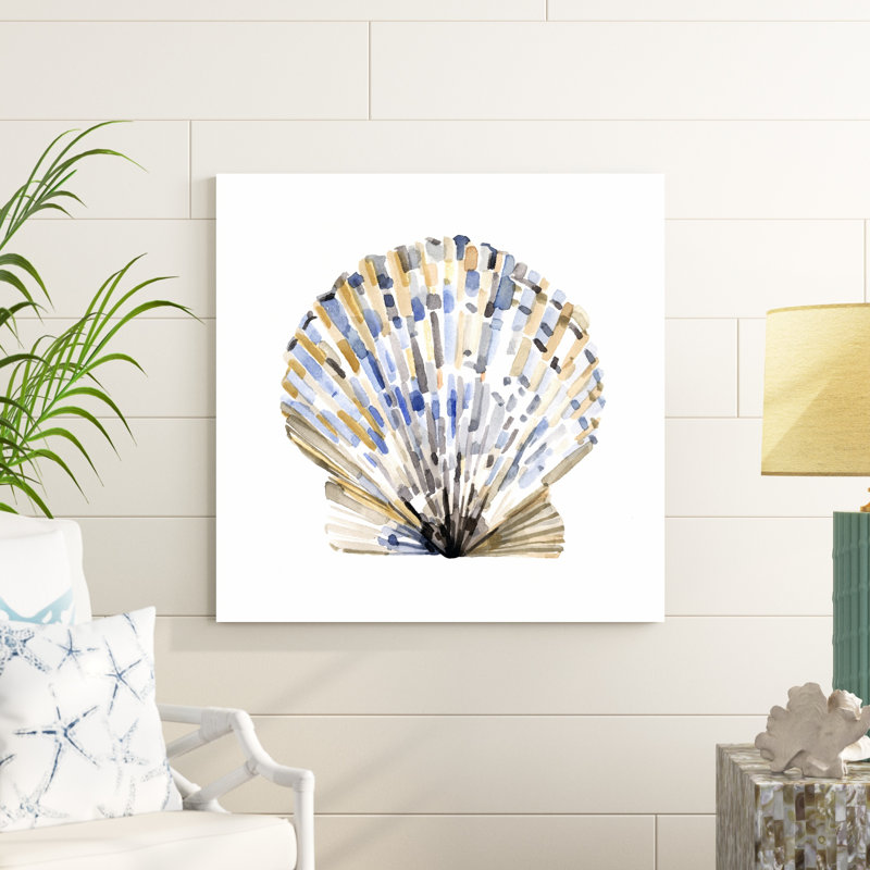 " Simple Shells I " by Emma Caroline Painting Print, 36" H x 36" W
