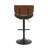 Pehrson Swivel Height Adjustable Faux Leather Mid-Century Bar Stool-571361725