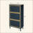 3 Metal Door Shoe Rack, Freestanding Modern Shoe Storage Cabinet, Metal Rattan, For Entryway