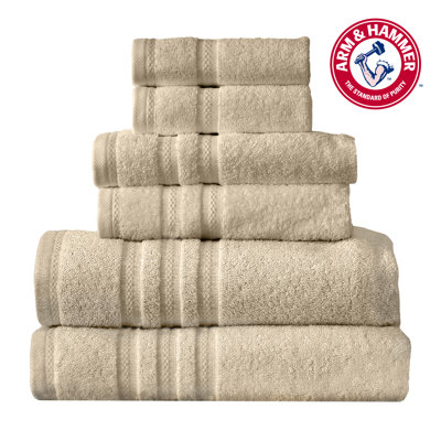 Arm & Hammer Performance Towel Set - 2 Bath Towels / 2 Hand Towels / 2 Washcloths