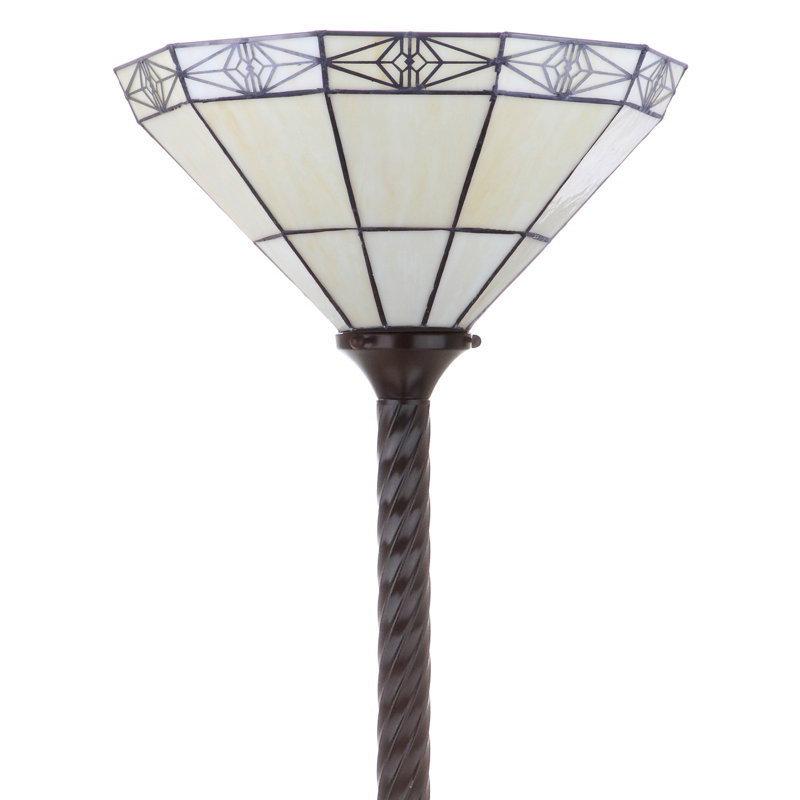 Oshiro 68.57'' Brown Torchiere Floor Lamp