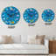 Starry Night Yellow And Blue - Modern Wall Clock-597077926