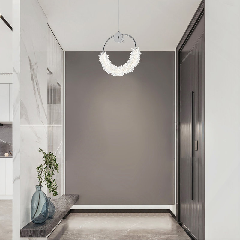 Lustre en cristal moderne avec lampe de chevet Cristal
