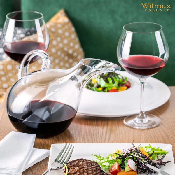 Wilmax Undina Glassware Chardonnay 800ml Crystal Glassware Set