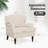 Three-seater Solid Wood Sofa With Linen Fabric-107856789