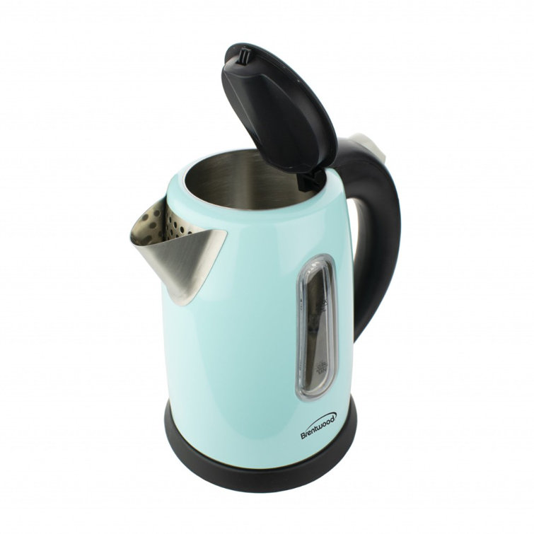 Brentwood 3.3-Cup Black Small Collapsible Travel Kettle with Dual