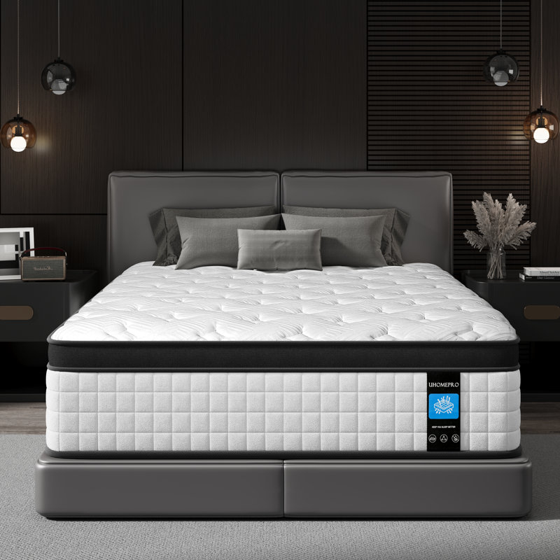 10 Or 12 Inch Hybrid Mattress – Twin/Full/Queen – Gel Memory Foam And Wrapped Pocket Spring – Back Pain Relief – Motion Isolation – Enhanced Edge Support – Medium Firm (6.5-7/10) – Certipur-US – Bed In A Box