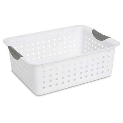 Sterilite Plastic Storage Organizer Basket with Handles