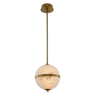 Canterbury 1 LT Winter Brass Pendant Kalco