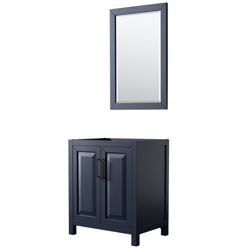 Daria 29'' W Bathroom Vanity Base, Dark Blue/Matte Black