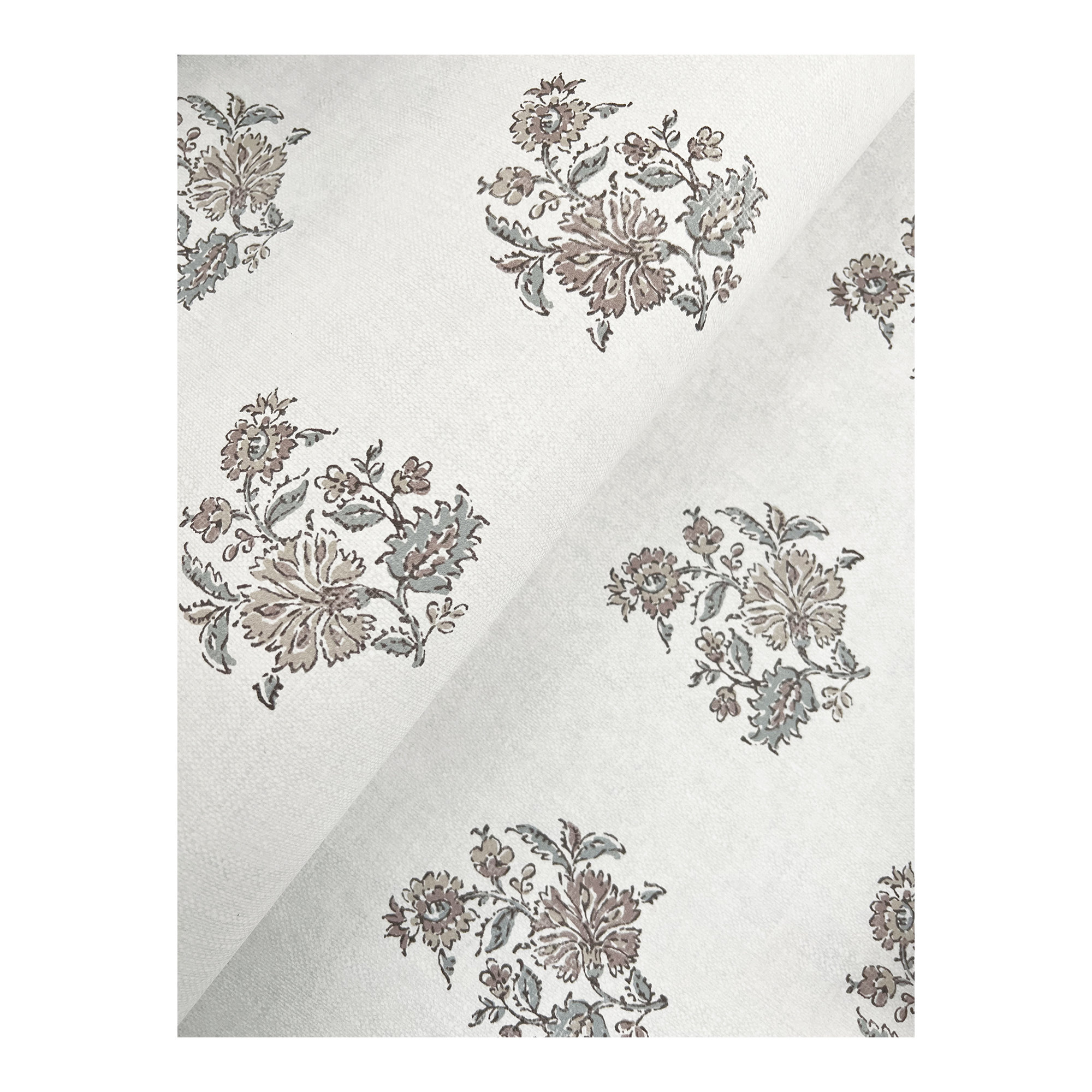 Overbrook Plum Bouquet Toss Wallpaper, Purple