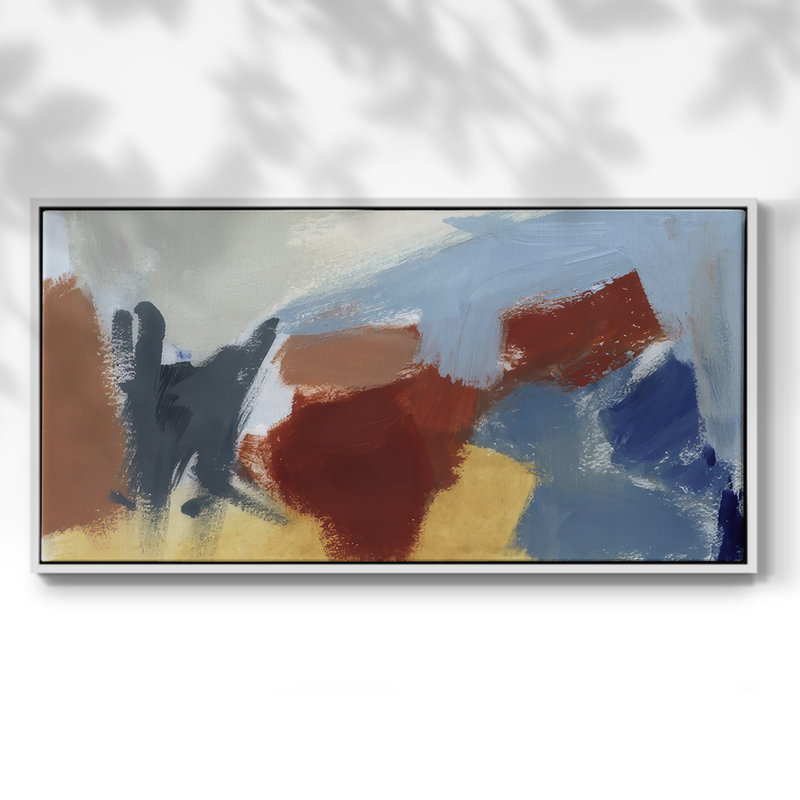 Frucht Farbe II - Toile tendue avec châssis tendue, prête à être accrochée, Blanc