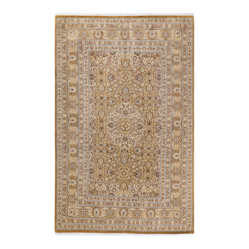 Classic One-of-a-Kind 6'1" X 9'6" Hand Knotted Area Rug